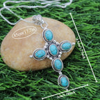 Collana con Croce Bohemiana in Turchese