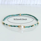 Bracciale Minimal in Turchese e Perle