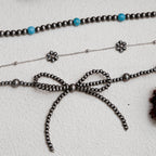Set di Collane con Fiocco Turchese (3 pezzi)