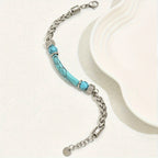 Bracciale Elegante in Argento e Turchese