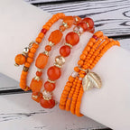Set di Bracciali Eleganti con Corone Turchesi