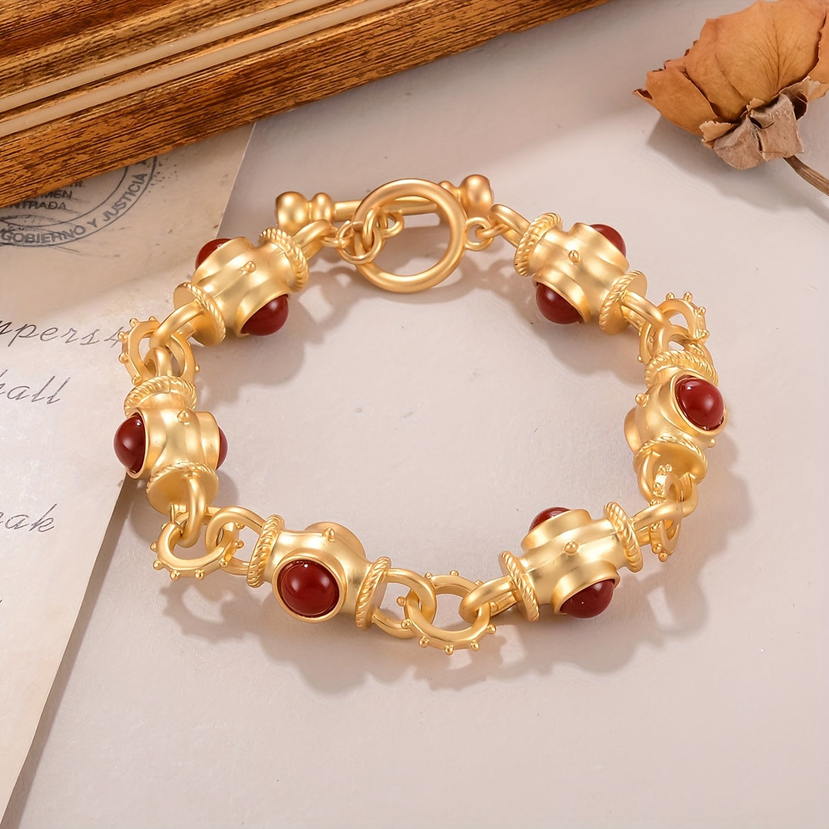 Bracciale Elegante in Cabochon Turchese