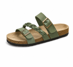 Caiden - Sandali in pelle intrecciata stile sughero