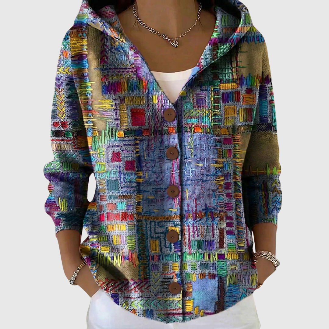Marinella | Giacca a maglia con cappuccio