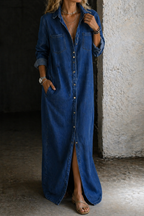 Martina | Vestito in denim con bottoni