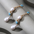 Orecchini in Perla Turchese