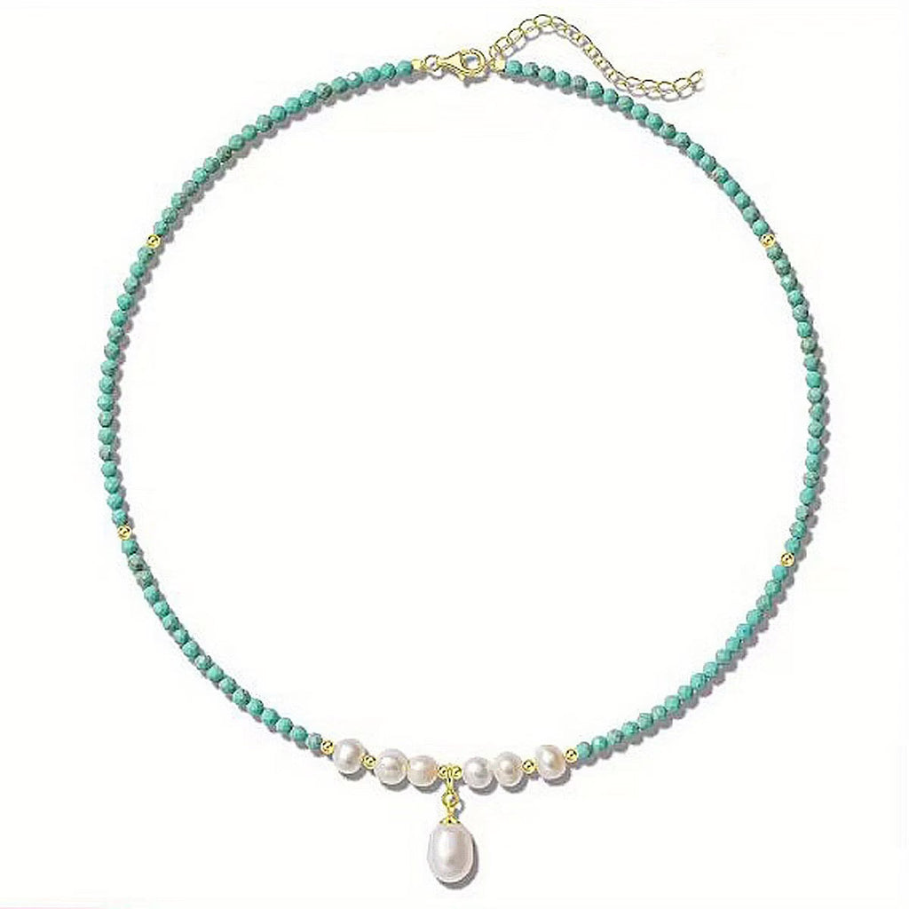 Collana Premium Minimal Turchese e Perla