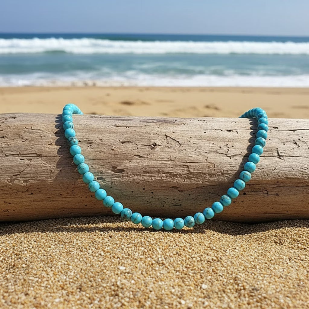 Collana di Perline Turchesi Classica