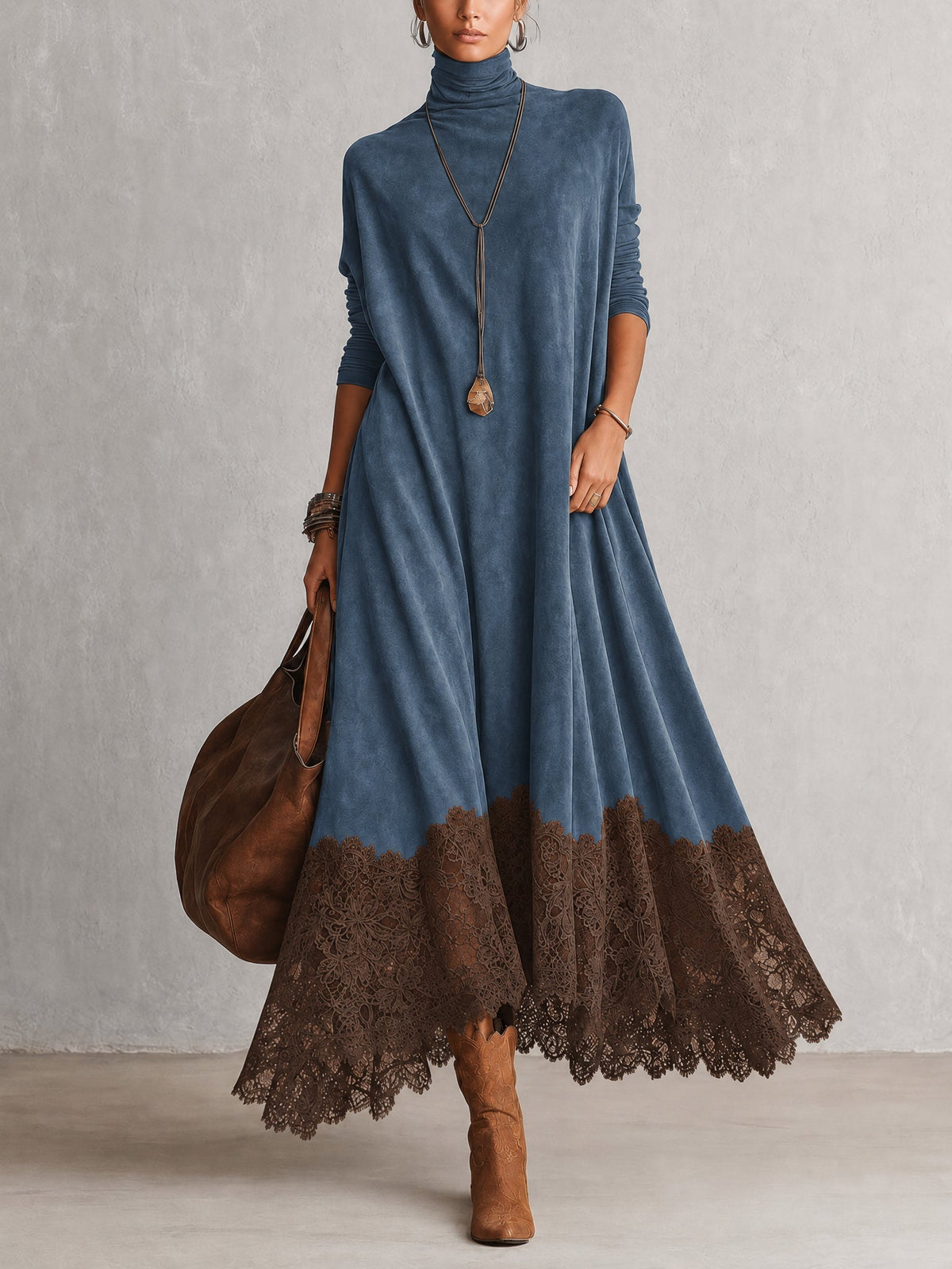 Alessandra | Vestito Lungo in Pizzo