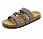 Caiden - Sandali in pelle intrecciata stile sughero