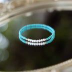 Bracciale Perla Sottile Turchese