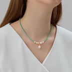 Collana Premium Minimal Turchese e Perla