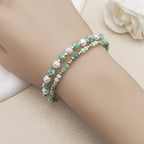 Set di Bracciali Bohemien in Perle Turchesi