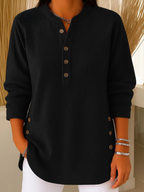 Neva™ | Tunica tipo Henley con bottoni