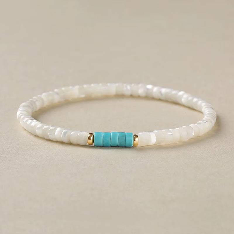 Bracciale Elegante in Perle Turchesi
