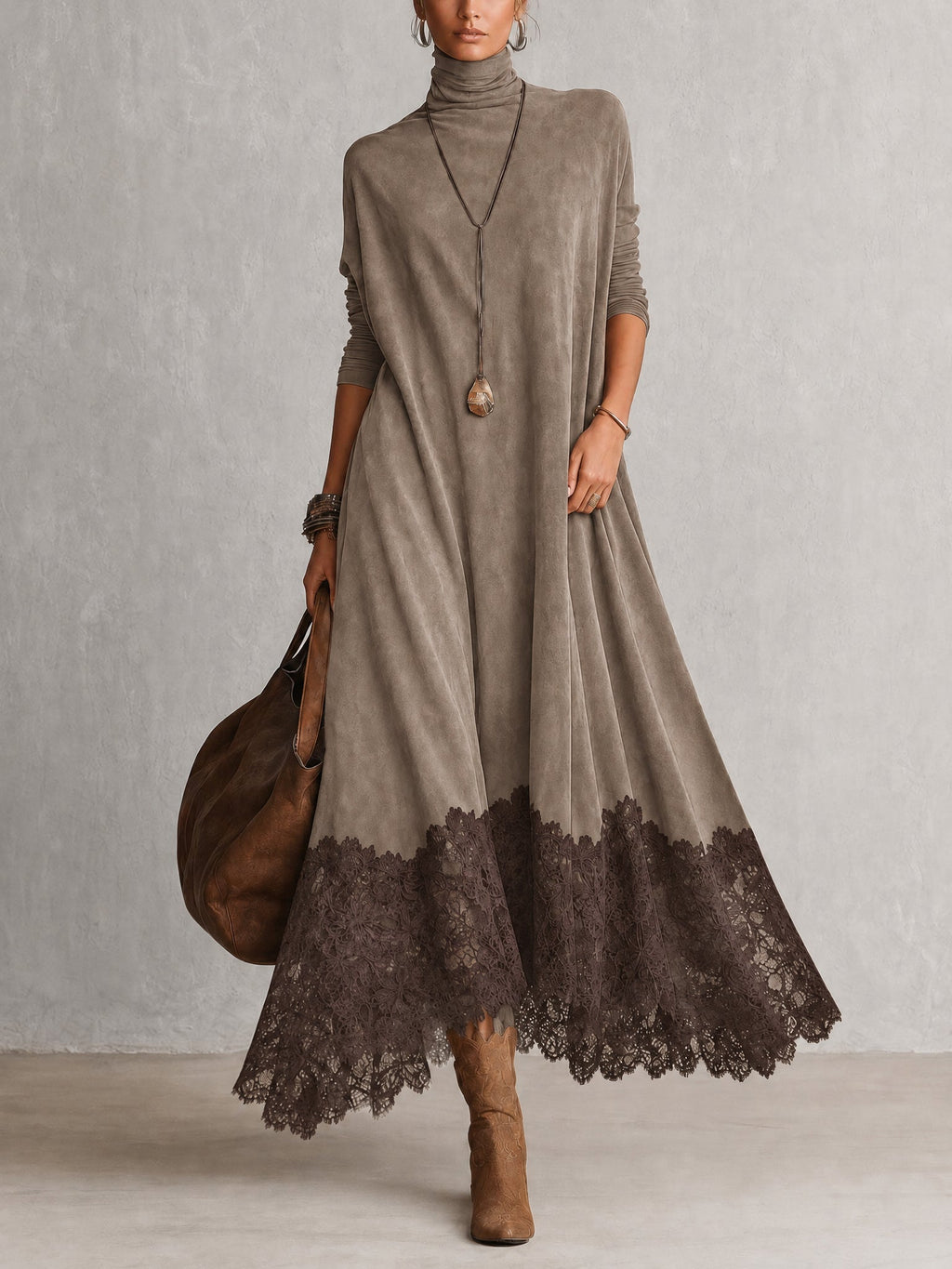 Alessandra | Vestito Lungo in Pizzo