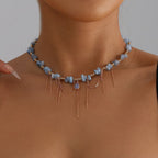 Collana con Catena Dorata Turchese