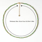 Collana Elegante in Perline Ovali Turchesi