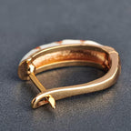 Orecchini a Cerchio Floreali Vintage Turchesi