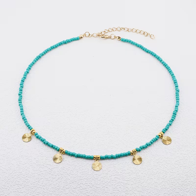 Collana Minimal in Turchese