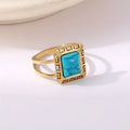Anello Greco Vintage Turchese