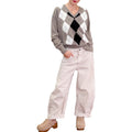 Souvenir Priveè - Pantaloni Barrel Gayá Beige