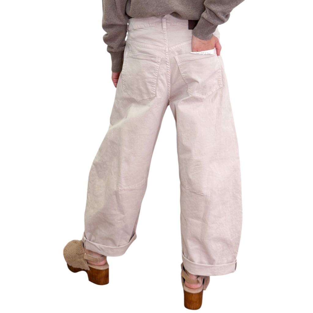 Souvenir Priveè - Pantaloni Barrel Gayá Beige