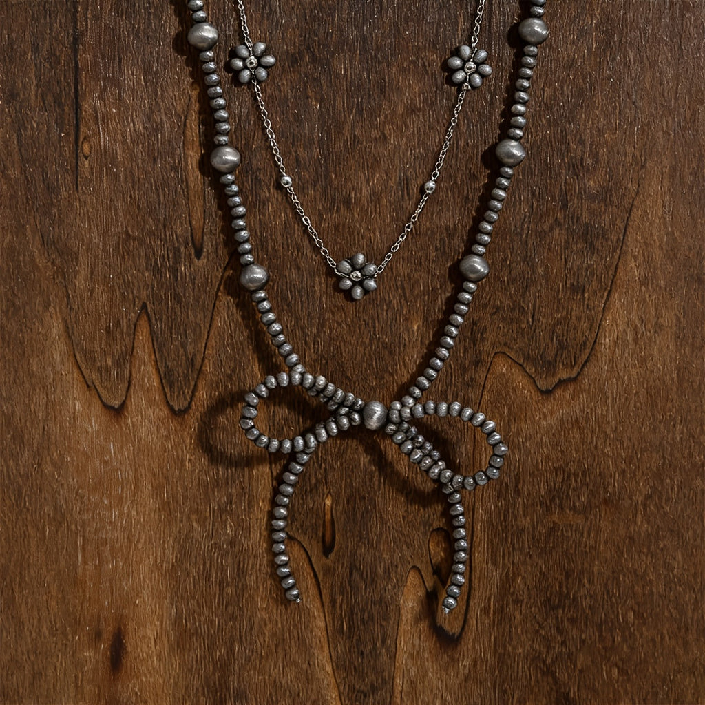 Set di Collane con Fiocco Turchese (3 pezzi)