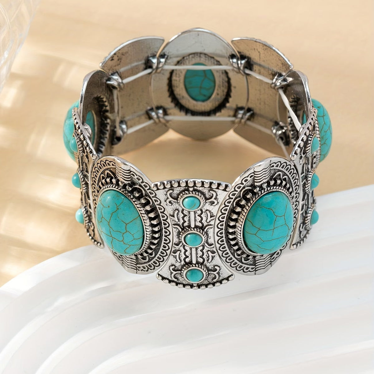 Bracciale in Argento Turquoise Bohemien Premium