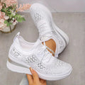 Giselle | Sneakers Ortopediche con Rhinestones Scintillanti
