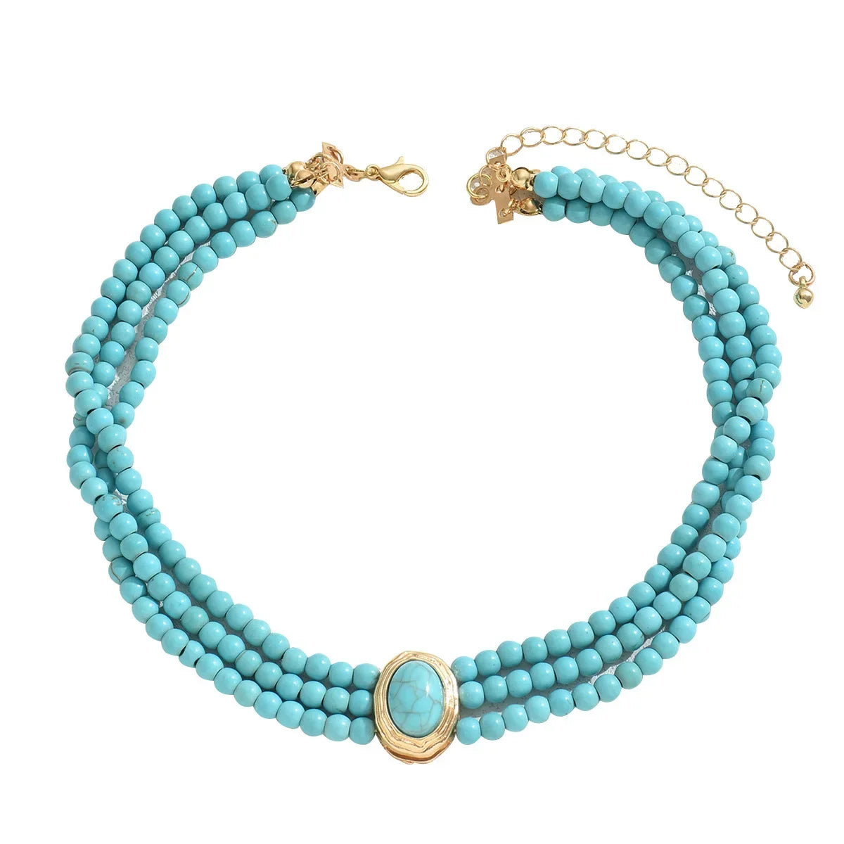Collana di Perline Turchesi