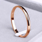 Anello semplice in oro e argento