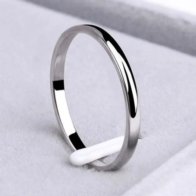 Anello semplice in oro e argento