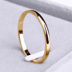 Anello semplice in oro e argento