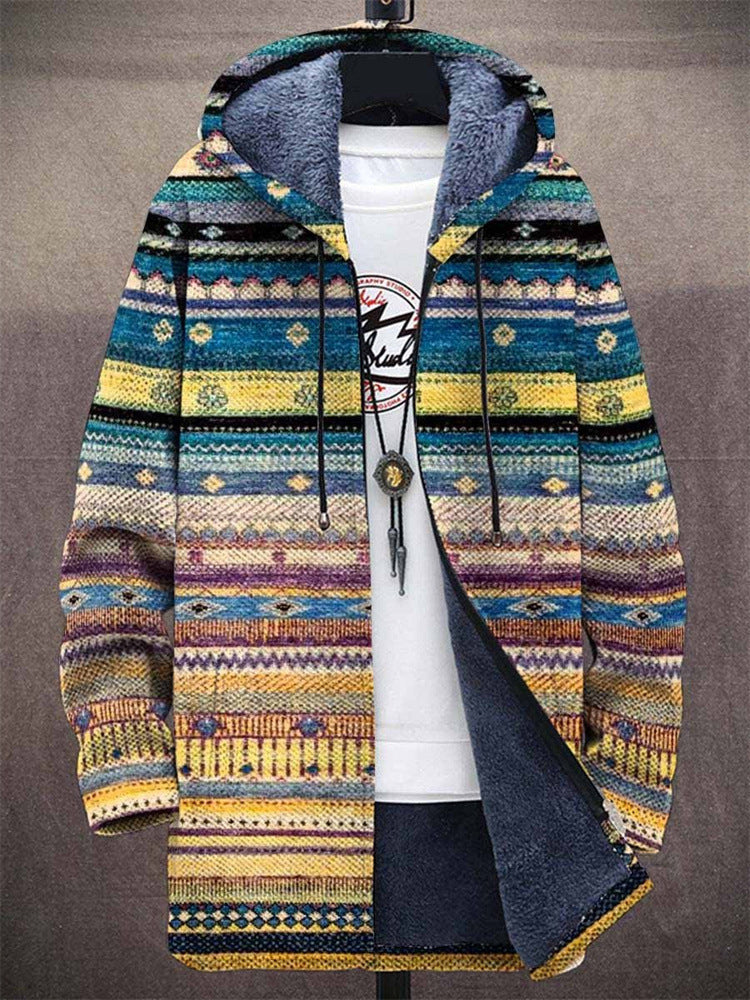 Ginevra | Cardigan con Cappuccio a Fantasia