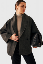 Penelope | Cappotto Relaxed Oversized con Collo a Sciarpa