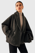 Penelope | Cappotto Relaxed Oversized con Collo a Sciarpa