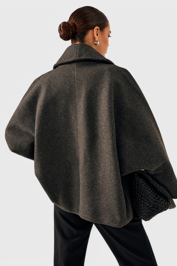 Penelope | Cappotto Relaxed Oversized con Collo a Sciarpa