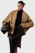 Penelope | Cappotto Relaxed Oversized con Collo a Sciarpa