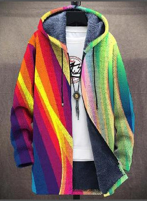 Beatrice | Cardigan con Cappuccio Fantasia Patchwork