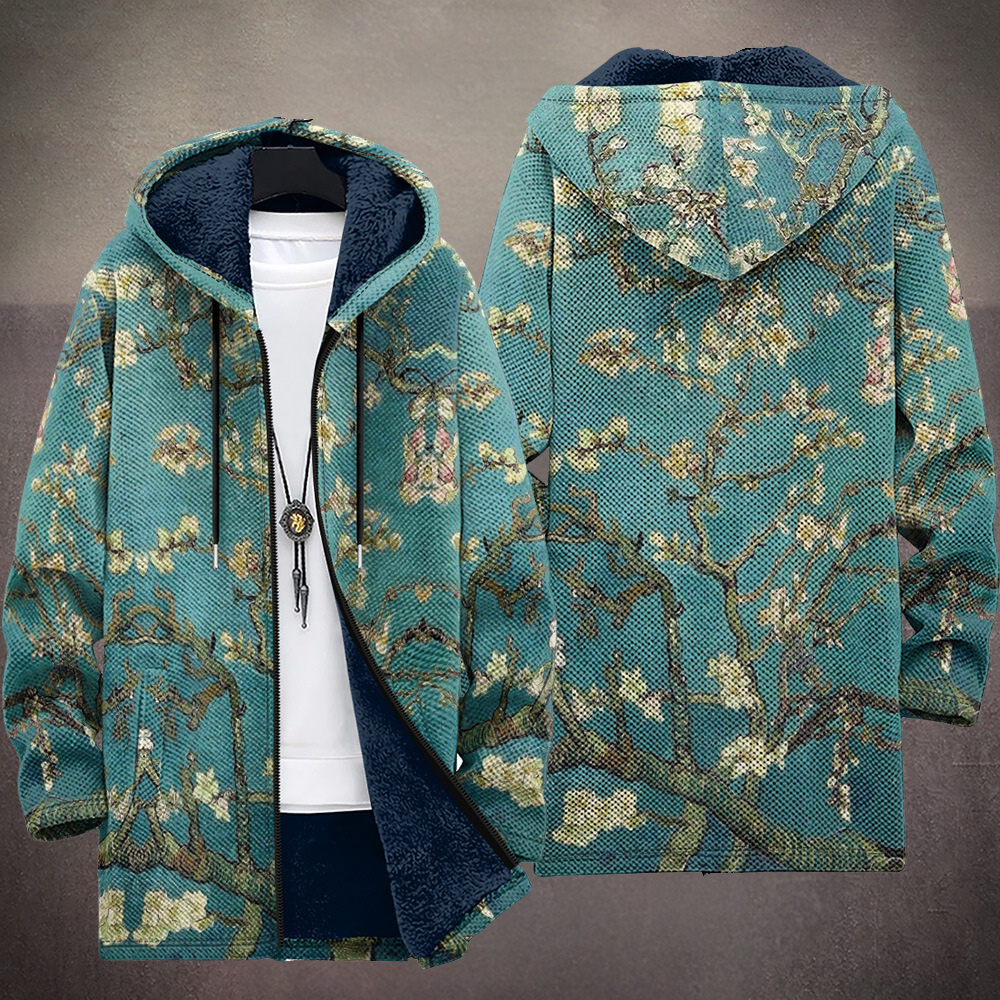 Aurora | Cardigan con Cappuccio Verde Petrolio e Oro