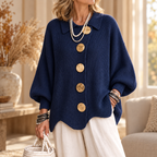 Annabel | Cardigan Button Over Size con Collo