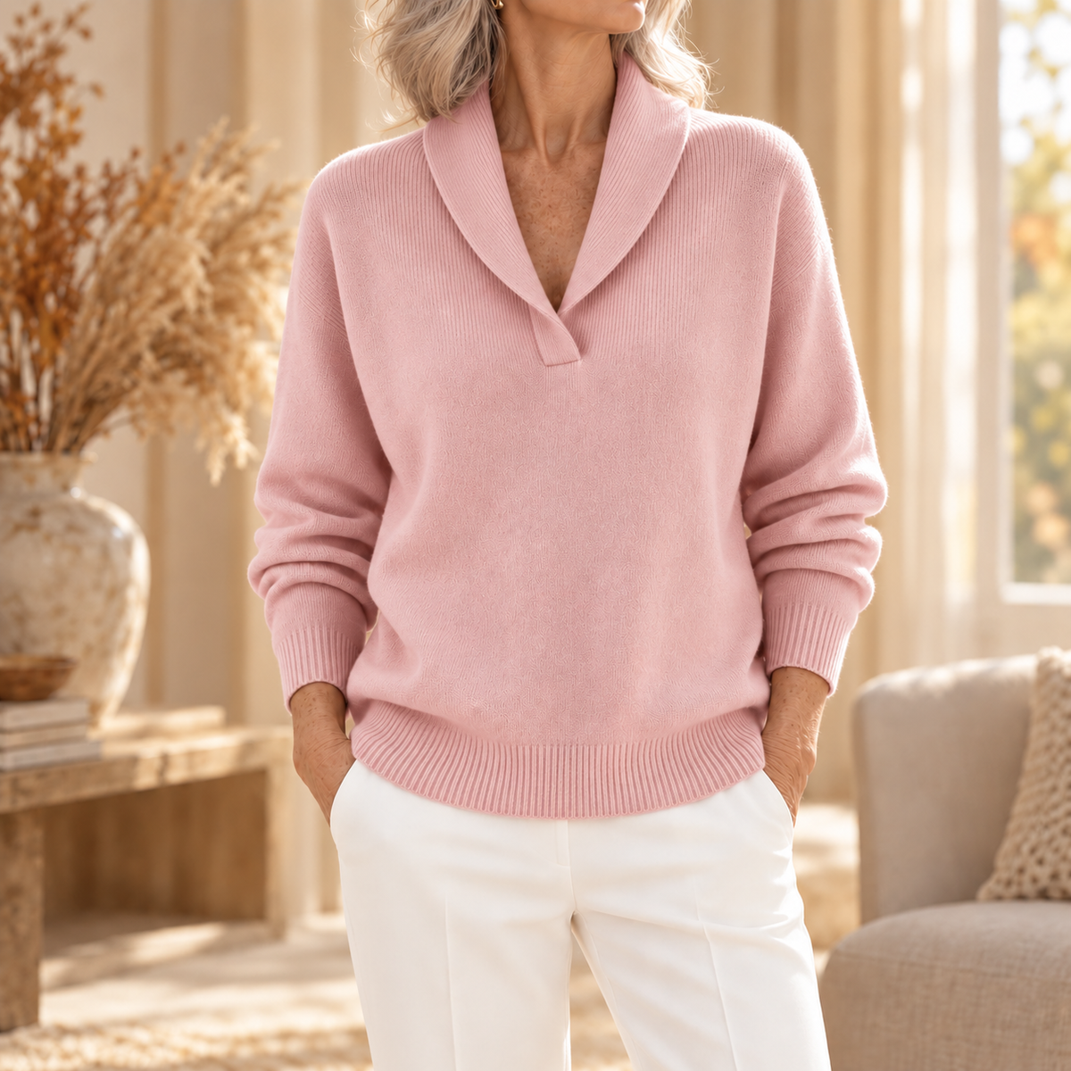 Clarissa | Il Maglione Forgiving-Fit a V