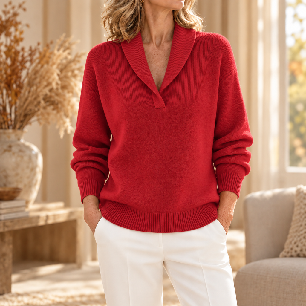 Clarissa | Il Maglione Forgiving-Fit a V