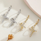 Orecchino Elora Cross and Crown