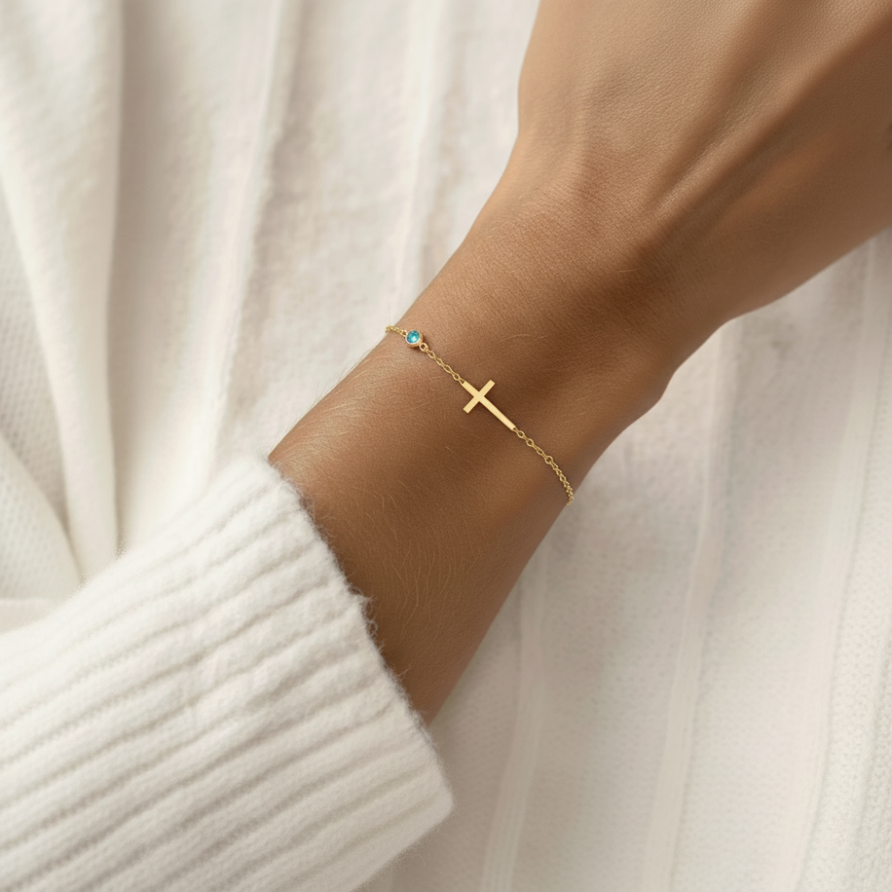 Bracciale in Gemma a Croce Curativa