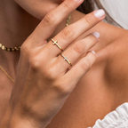 Set Anello Croce Eterna