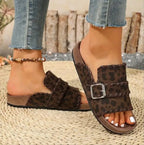 Savannah - Pantofole Comfort Leopardate