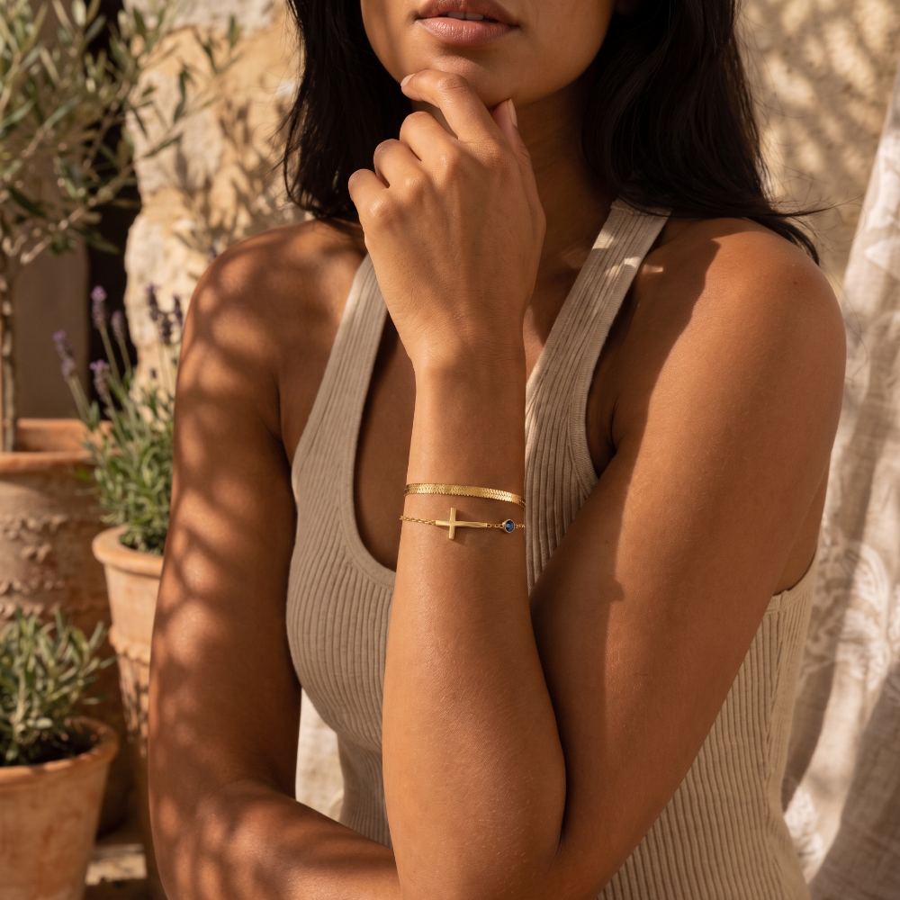 Bracciale in Gemma a Croce Curativa