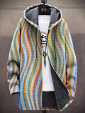 Cecilia | Cardigan con Cappuccio Fantasia Multicolore